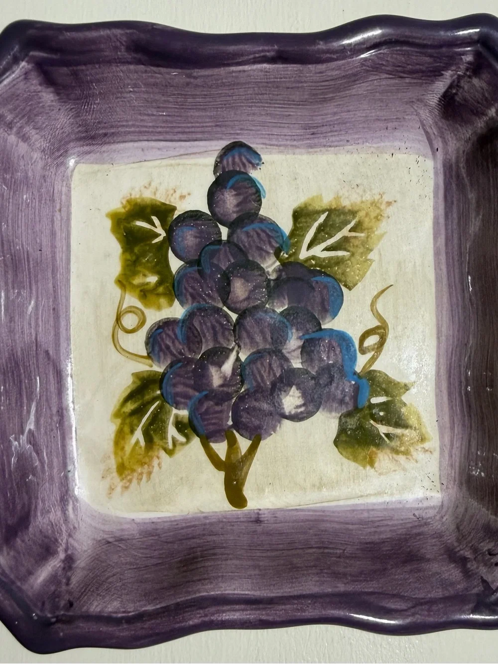 Set of 2 Tabletops Unlimited Merlot Grape Dip Dishes